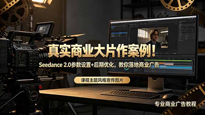 [AI人工智能]（18484期）真实商业大片作案例！Seedance 2.0参数设置+后期优化，教你落地商业广告-第1张图片-智慧创业网