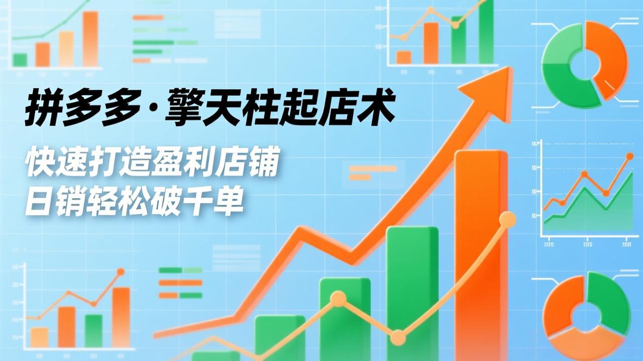 [国内电商]（17149期）拼多多·擎天柱起店术，爆流布局、利润起飞、不断流，快速打造盈利店铺，日销轻松破千单-第1张图片-智慧创业网