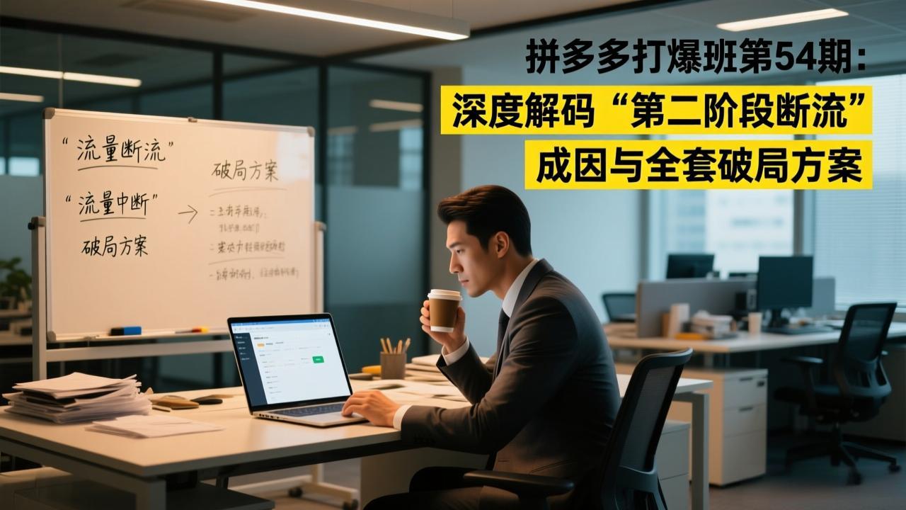 [国内电商]（17163期）拼多多打爆班第54期：深度解码“第二阶段断流”成因与全套破局方案-第1张图片-智慧创业网