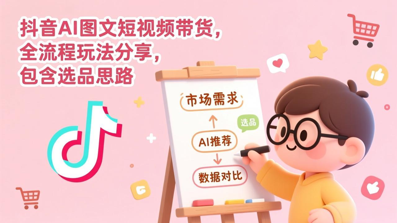 [虚拟项目]（17182期）抖音AI图文短视频带货，全流程玩法分享，包含选品思路-第1张图片-智慧创业网