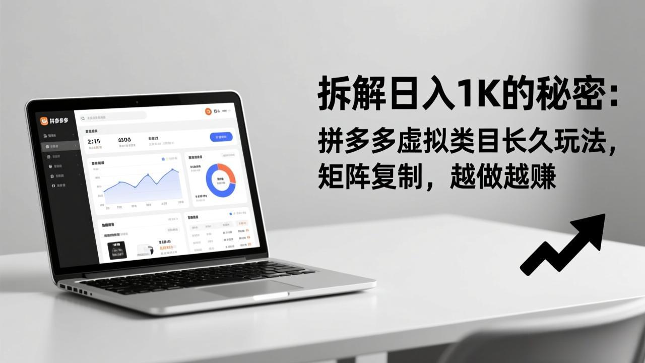 [虚拟项目]（17247期）拆解日入 1K 的秘密：拼多多虚拟类目长久玩法，矩阵复制，越做越赚-第1张图片-智慧创业网