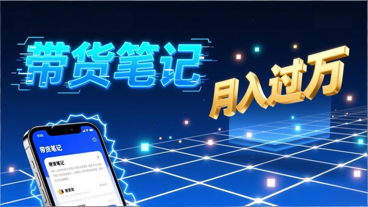 [虚拟项目]（17229期）小红书爆款笔记带货实战：拆解封面标题正文全要素，手把手教你单篇笔记带货月入过万-第1张图片-智慧创业网