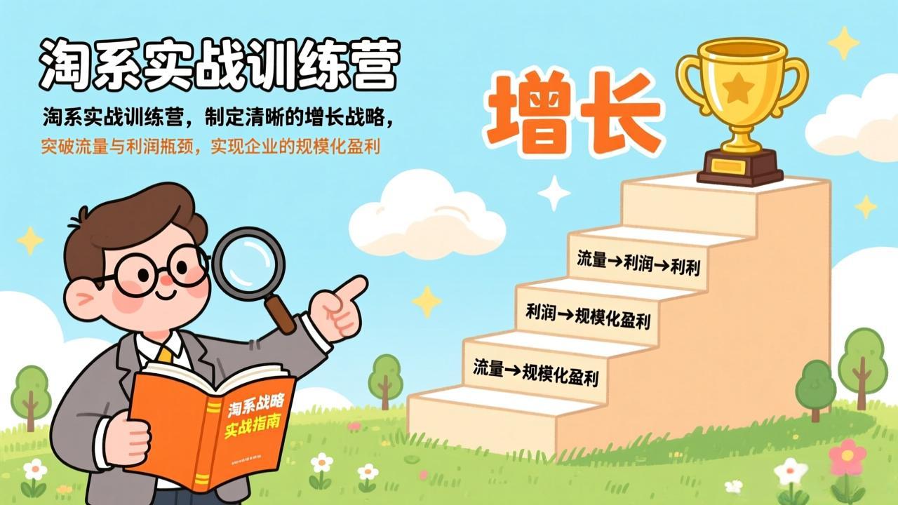 [国内电商]（17325期）淘系实战训练营(更新)，制定清晰的增长战略，突破流量与利润瓶颈，实现企业的规模化盈利-第1张图片-智慧创业网