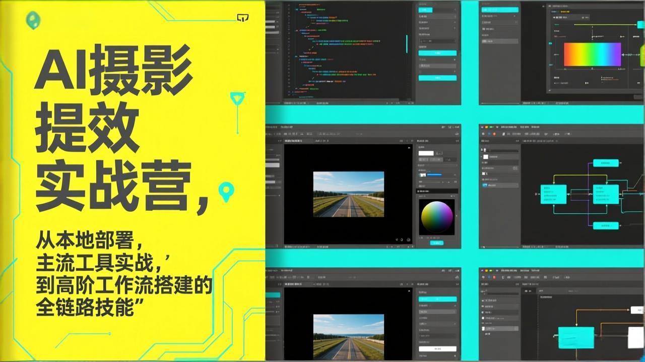 [短视频运营]（17393期）AI+摄影提效实战营，从本地部署，主流工具实战，到高阶工作流搭建的全链路技能