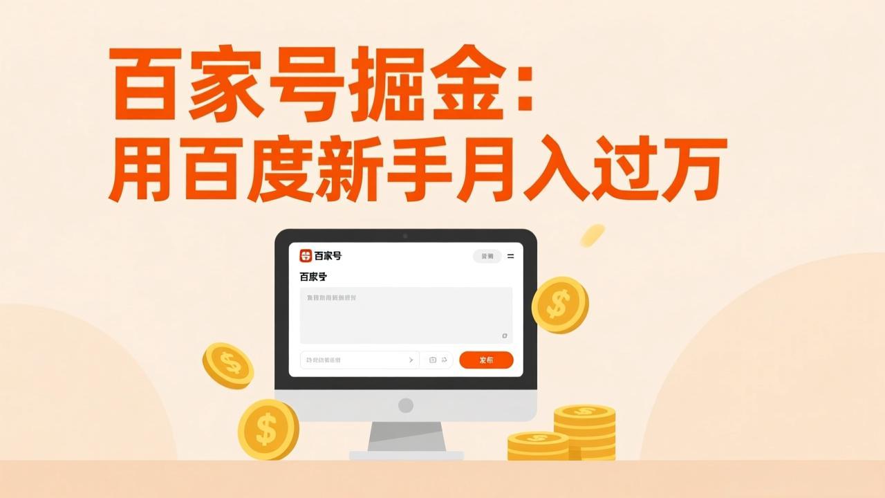[虚拟项目]（17549期）百家号掘金：用百度新手月入过万，日入300，无需引流，全新手机搬砖项目-第1张图片-智慧创业网