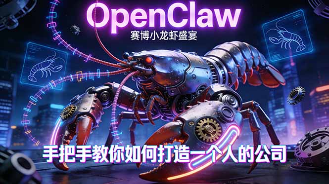 [人工智能]（17684期）OpenClaw，小龙虾-从产品到爆款的成长之路，手把手教你如何打造一个人的公司-第1张图片-智慧创业网