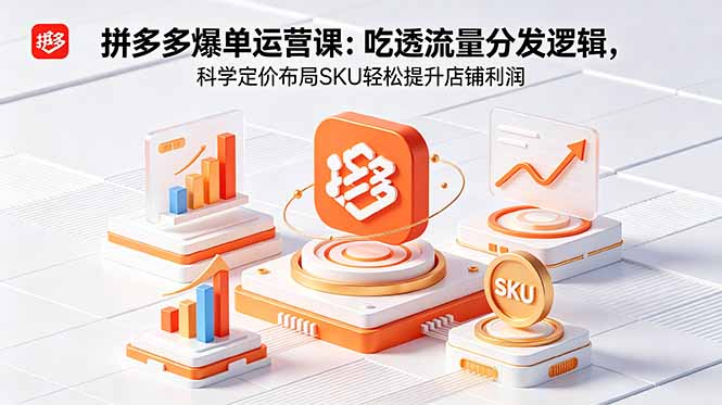 [国内电商]（18577期）拼多多爆单运营实战课：吃透流量分发逻辑，科学定价布局SKU轻松提升店铺利润