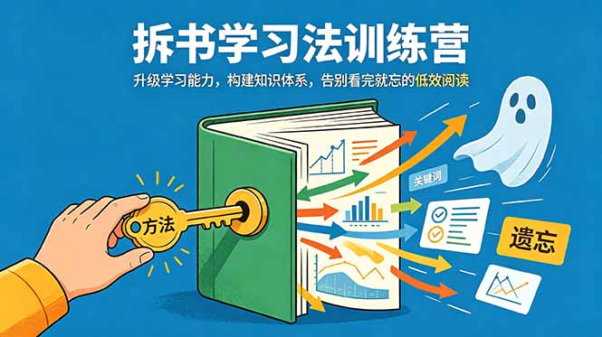 [其它资料]（18874期）拆书学习法训练营，升级学习能力，构建知识体系，，告别看完就忘的低效阅读-第1张图片-智慧创业网