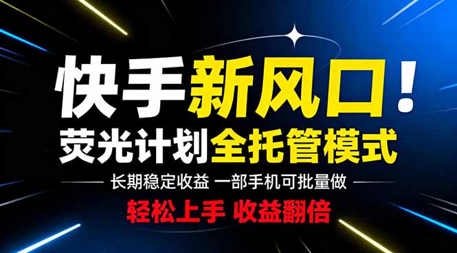 [虚拟项目]（18814期）快手新风口来了！一部手机即可操作，很多人已经开始批量放大收益-第1张图片-智慧创业网