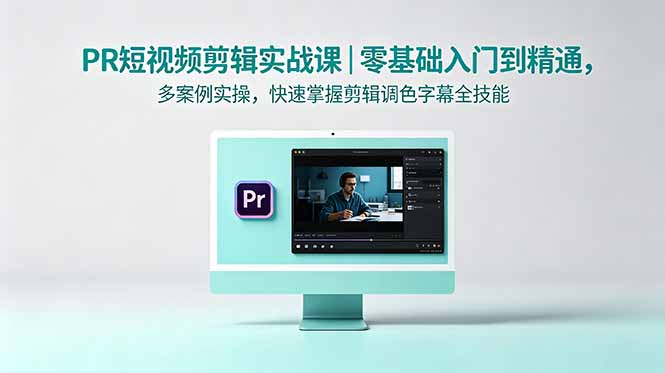 [短视频运营]（18633期）PR短视频剪辑实战课｜零基础入门到精通，多案例实操，快速掌握剪辑调色字幕全技能