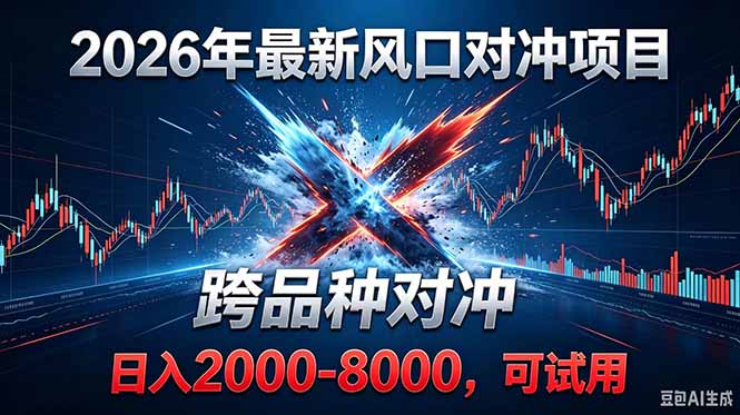 [虚拟项目]（18827期）2026创业新风口！最新对冲！跨品种对冲！日收益2000-6000+-第1张图片-智慧创业网