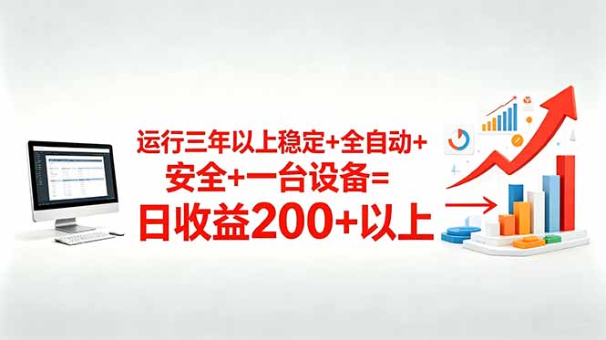 [虚拟项目]（18773期）三年以上稳定+全自动+安全+一台设备=日收益200+-第1张图片-智慧创业网