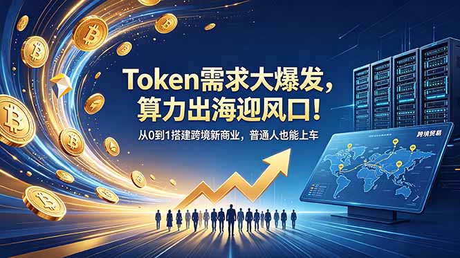 [AI人工智能]（18889期）Token需求大爆发，算力出海迎风口！从0到1搭建跨境新商业，普通人也能上车-第1张图片-智慧创业网
