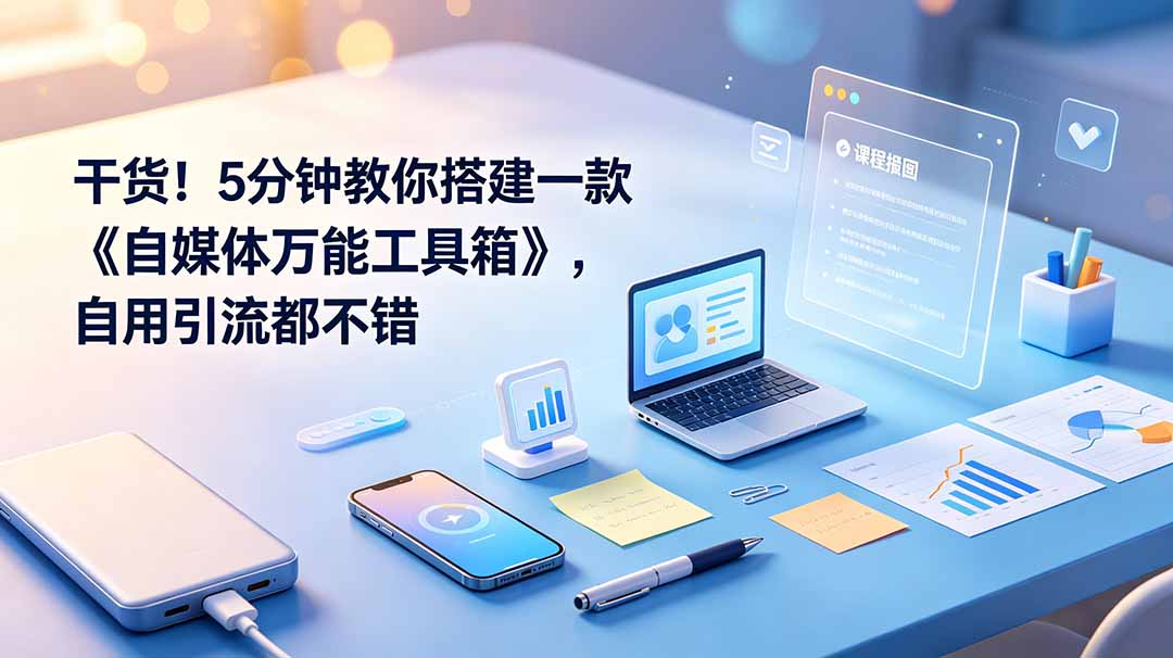[其它资料]（19064期）干货！5分钟教你搭建一款《自媒体万能工具箱》，自用引流都不错-第1张图片-智慧创业网