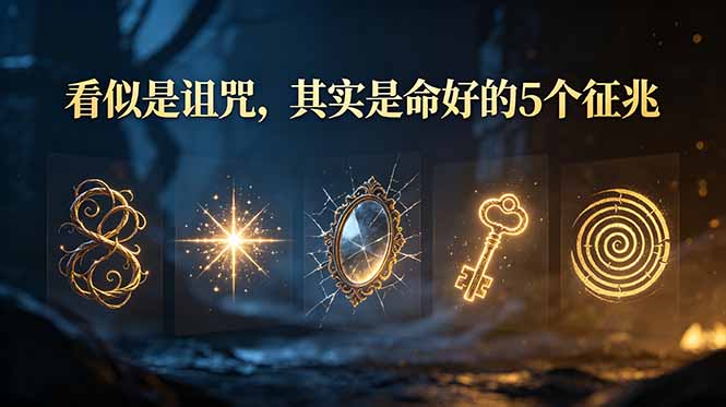 [设计教程]（19089期）付费文章：看似是诅咒，其实是命好的5个征兆-第1张图片-智慧创业网