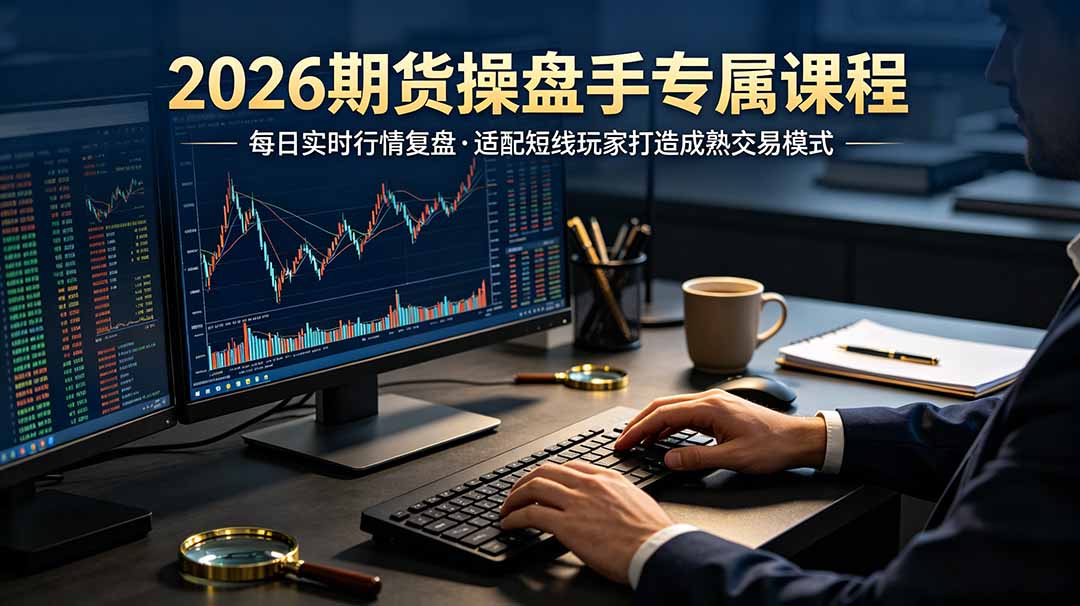 [投资理财]（19093期）2026期货操盘手专属课程-更新6月，每日实时行情复盘，适配短线玩家打造成熟交易模式
