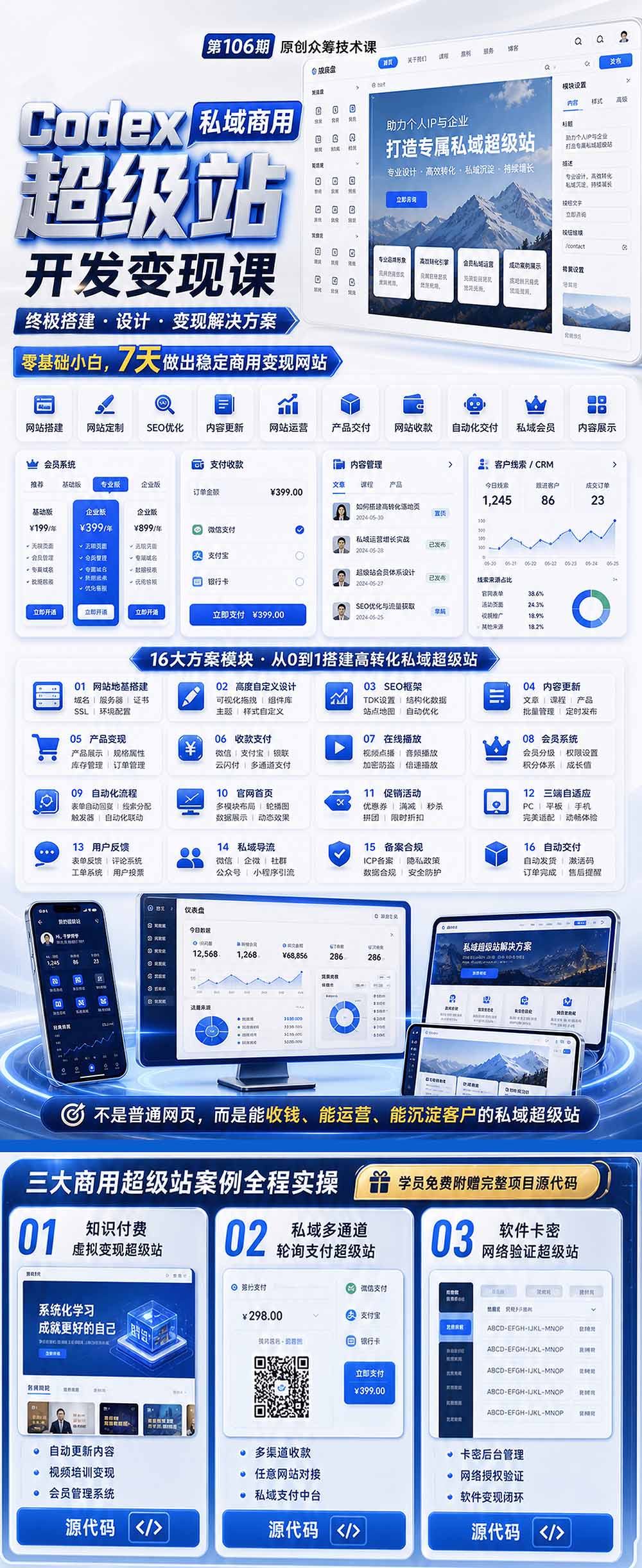 [AI人工智能]（19087期）Codex私域商用超级站Ai开发变现课106期-更新：不是普通网站，而是能收钱，能运营，能沉淀客户的私域超级站-第3张图片-智慧创业网