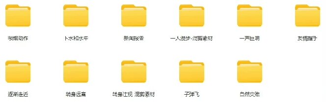 [其它资料]（19120期）【影视剪辑素材合集】15800+高清混剪卡点｜热门影视精彩片段｜人物/城市/场景全覆盖，中文分类清晰-第7张图片-智慧创业网