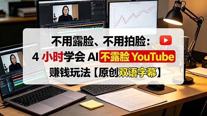 [国外项目]（19161期）不用露脸、不用拍脸：4 小时学会 AI 不露脸 YouTube 赚钱玩法【原创双语字幕】-第1张图片-智慧创业网