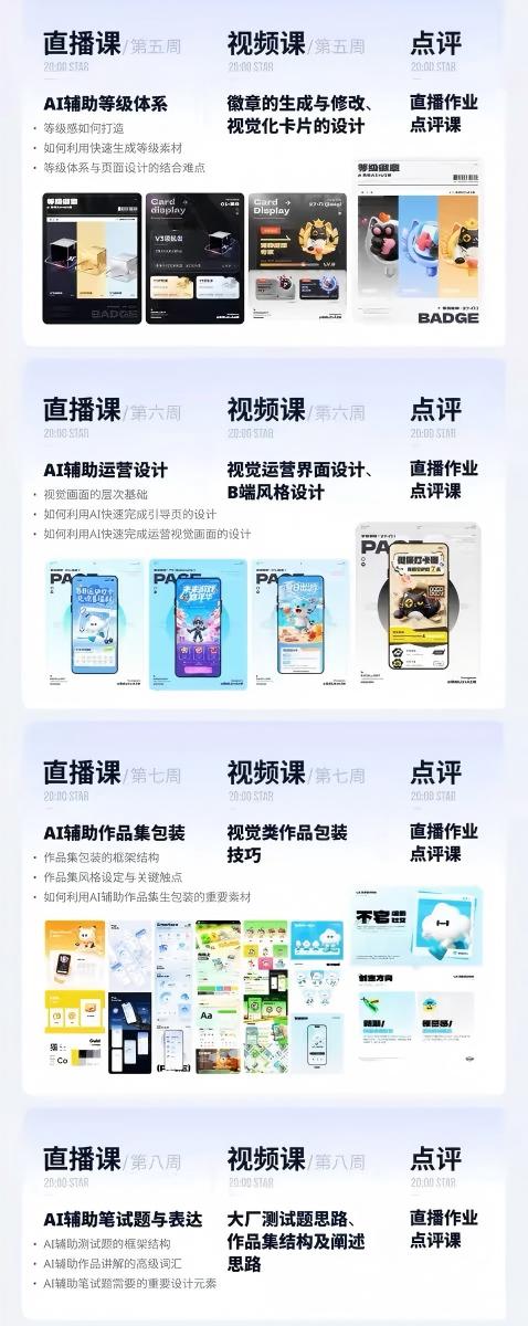 [设计教程]（19378期）AI+UI系统实战课：十周完整教学｜图标IP运营视觉｜笔试作品集交互动效全套落地教程-第4张图片-智慧创业网