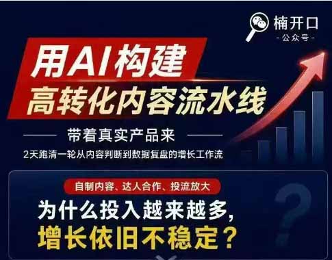 [小红书]（19927期）小红书AI高转化内容实战课：6大智能体+用户洞察+爆文拆解，从内容策略到批量生产复制放大全流程-第3张图片-智慧创业网
